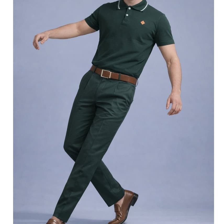 Camisa/Blusa Polo + Calça Social Masculina Reta - Tamanhos Do 36 Ao 48