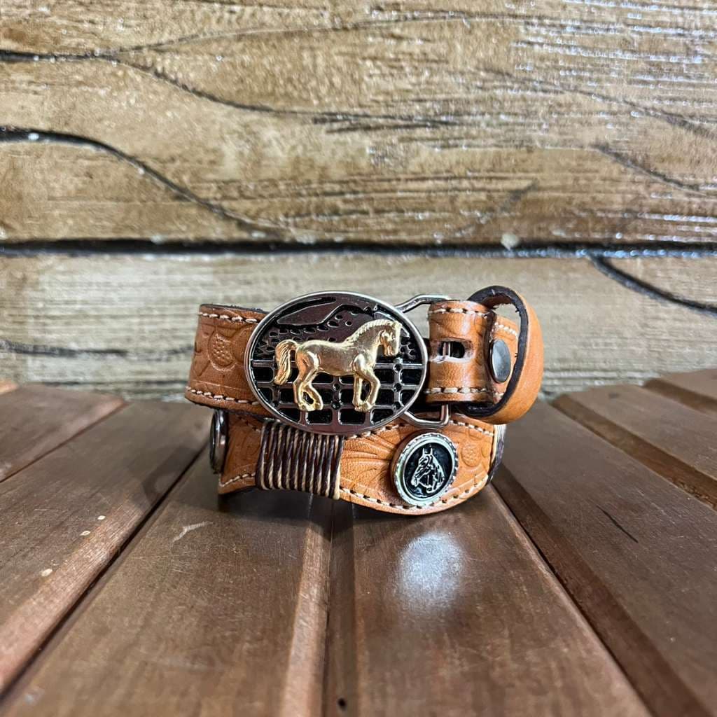 Cinto Infantil Cavalinho Couro Legítimo Muita Qualidade Novidade
