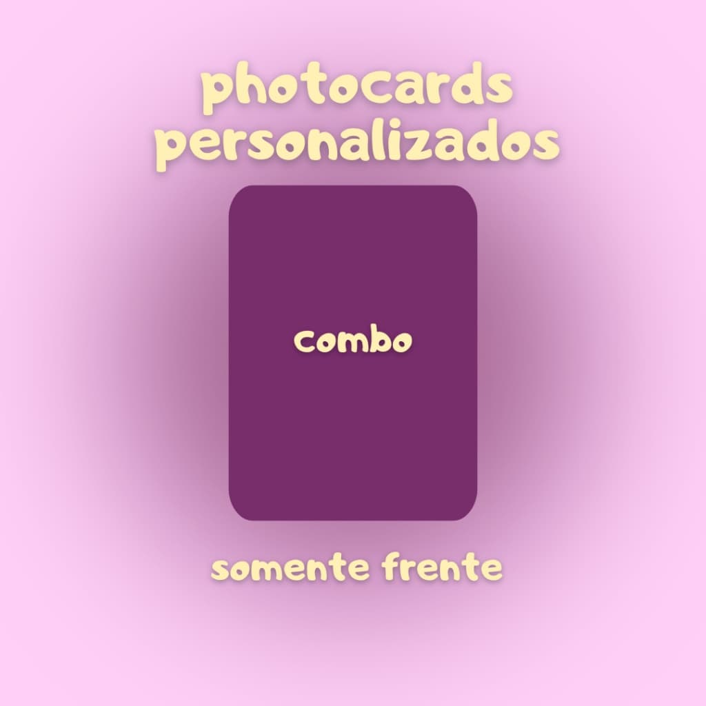 Photocards Personalizados Fanmade Envio Próprio [Combo]