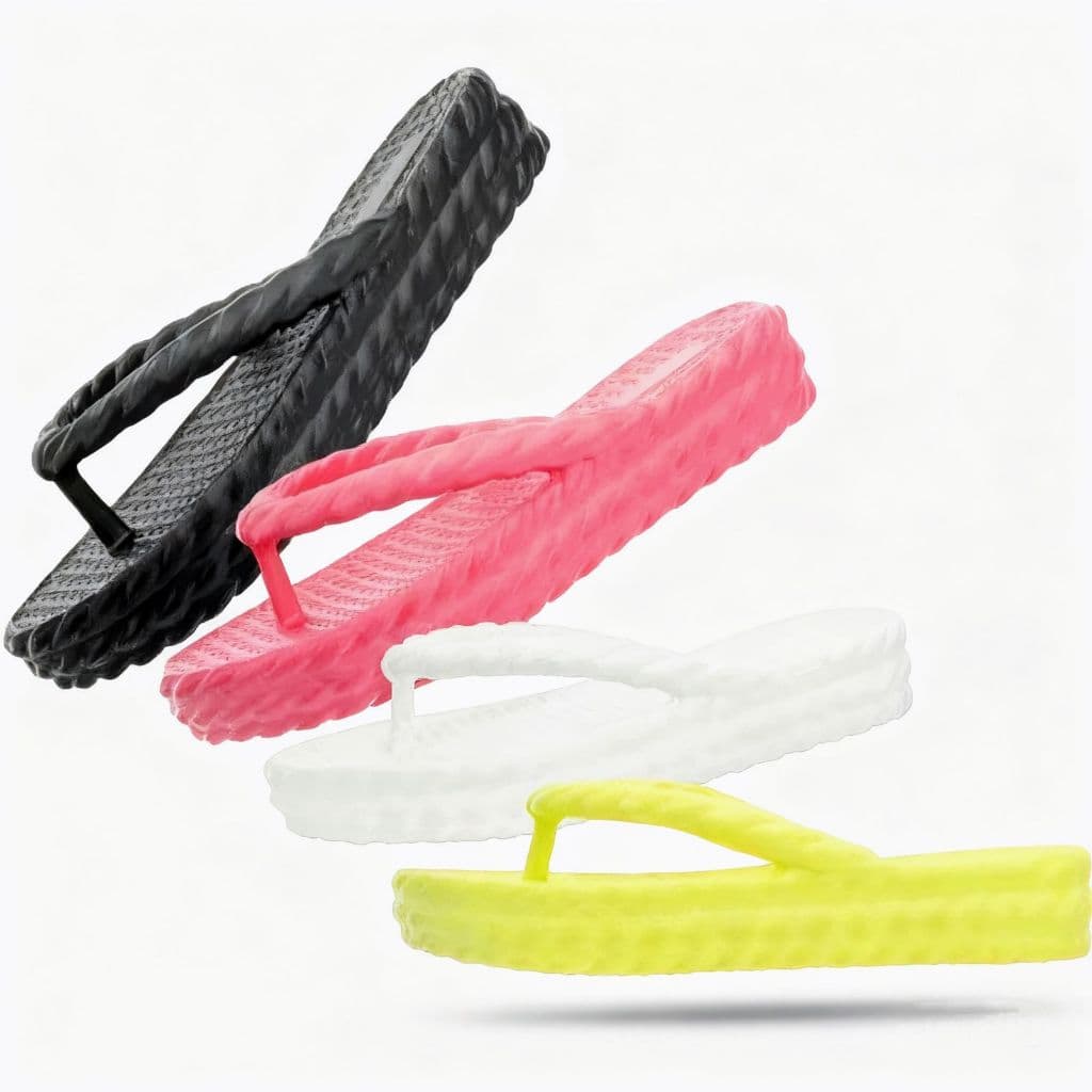 Sandália Feminino Chinelo Plataforma Trançado Confortável 3 Tiras Leve Macio