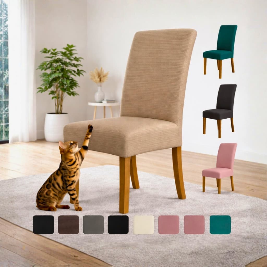 Capa de Cadeira Spandex Elástica Ajústavel Kit 4 e 6 Lugares Pratica e Facil de Lavar