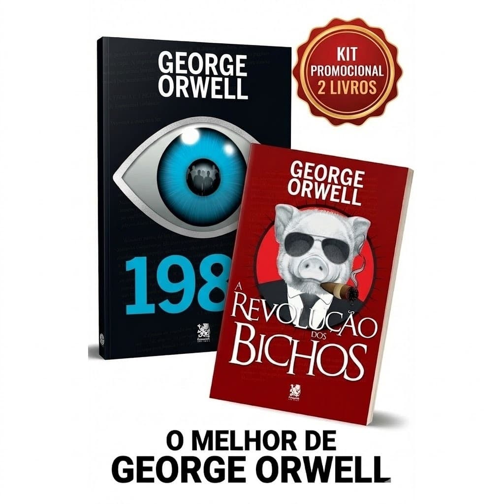 Kit C/ 2 Livros 1984 E A Revolução Dos Bichos - George Orwell