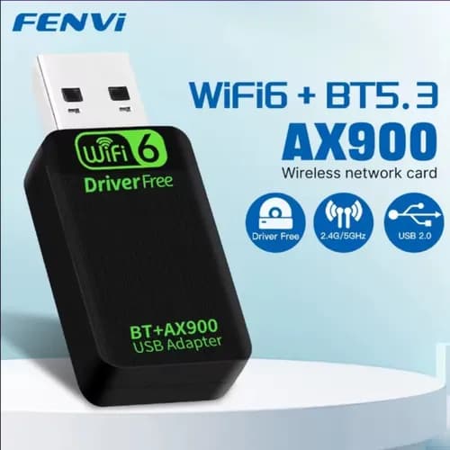 WIFI 6 + BLUETOOH 5.4 - ADAPTADOR USB WIRELESS E BLUETOOH 2 EM 1- MELHOR MARCA E QUALIDADE DO MERCADO