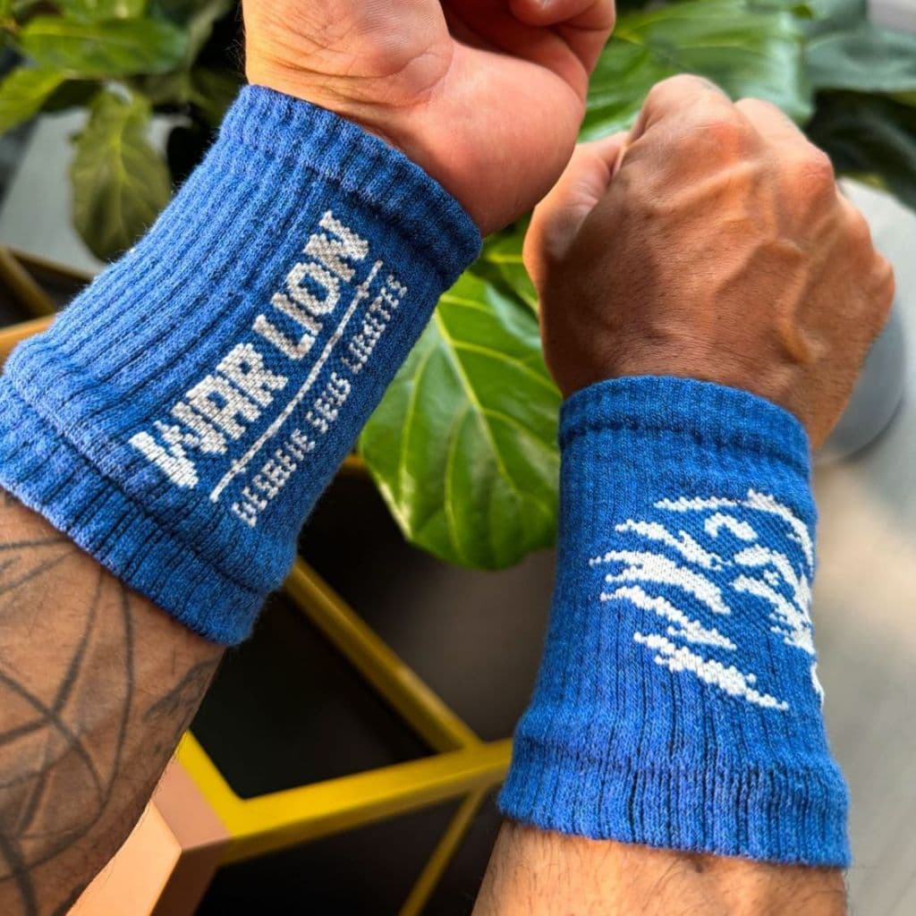 Kit de Munhequeira Seca Suor Canelada Crossfit e Musculação |Munhequeira Seca Suor