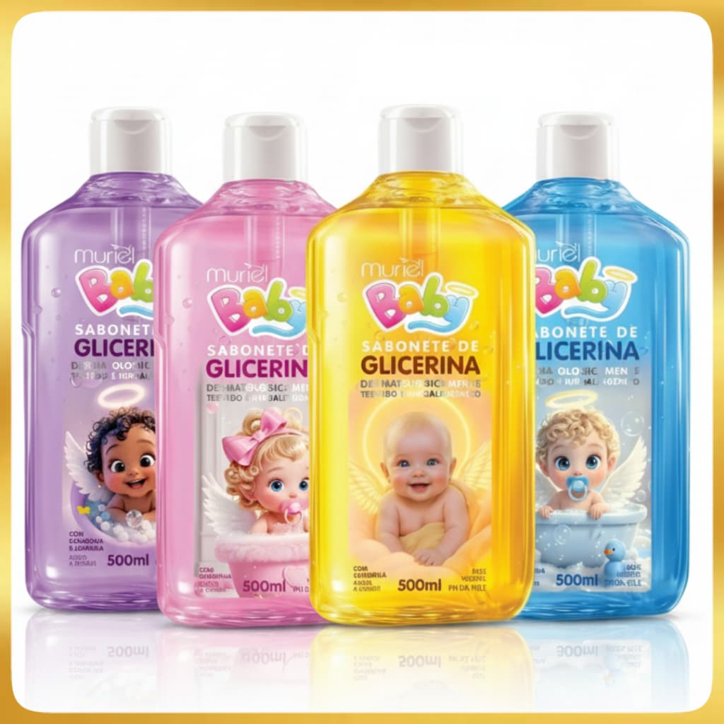 Sabonete de Glicerina 500ml Muriel Baby