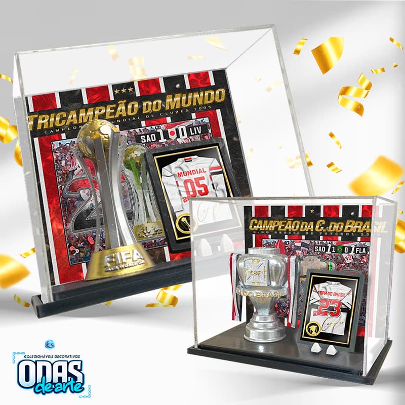 Miniatura Troféu: Conquistas "SAO" Soberano-Tricolor (Colecione!)