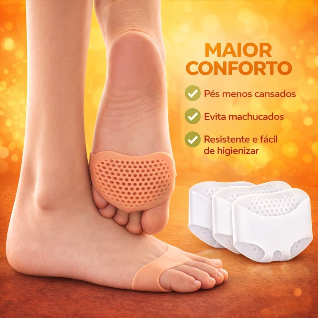 1 a 4 Pares Par de Palmilhas Ortopedica para Pés Calo Protetor