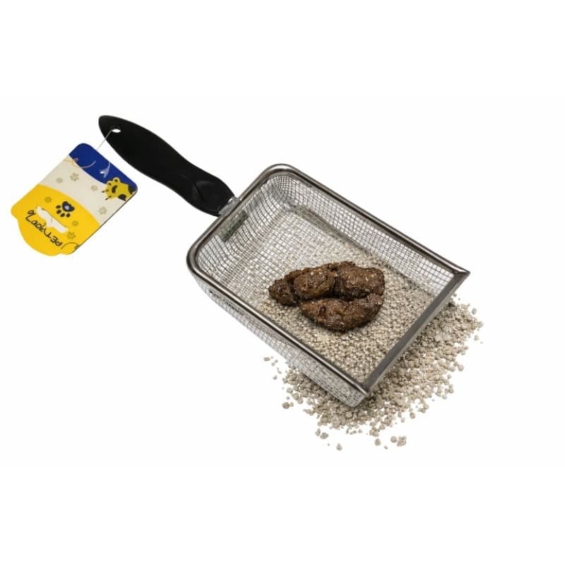 Pá Higiênica Para Gatos 😼 Aço Inox Durável  Paneira Coletora De Areia Rápida E fácil Na limpeza