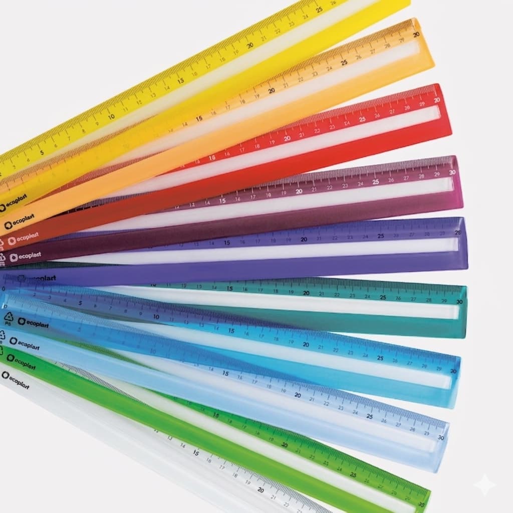 Régua 20cm Com Guia de Leitura Indicada para Dislexia e TDAH Diversas Cores