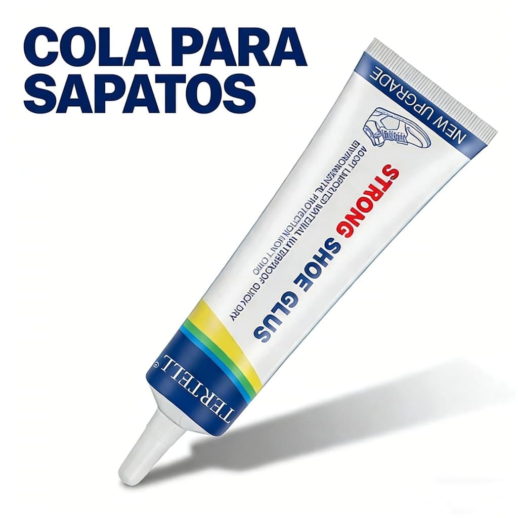 Cola Transparente para Sapatos – Adesivo à Prova D'água para Reparo de Solas, Saltos e Bolsas