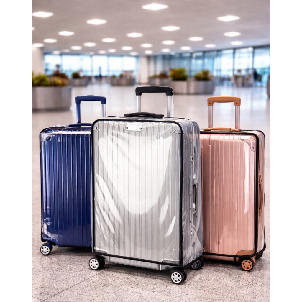 3 Capas Para Mala De Viagem 1P/1M/1G Protege Impacto Arranhão Água Material Resistente Grosso