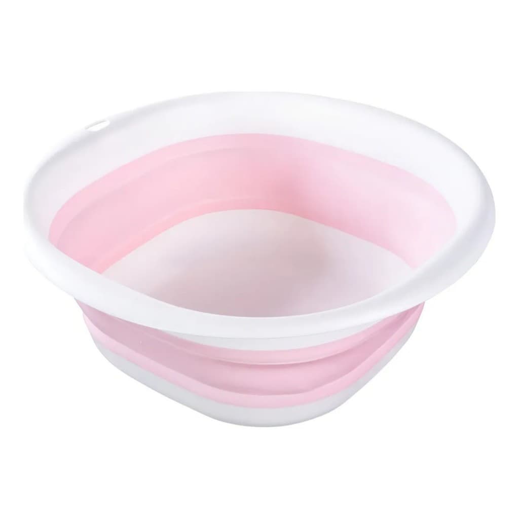 Bacia Infantil Banho Retratil Pimpolho Ofuro Dobravel Bebes Cor Rosa