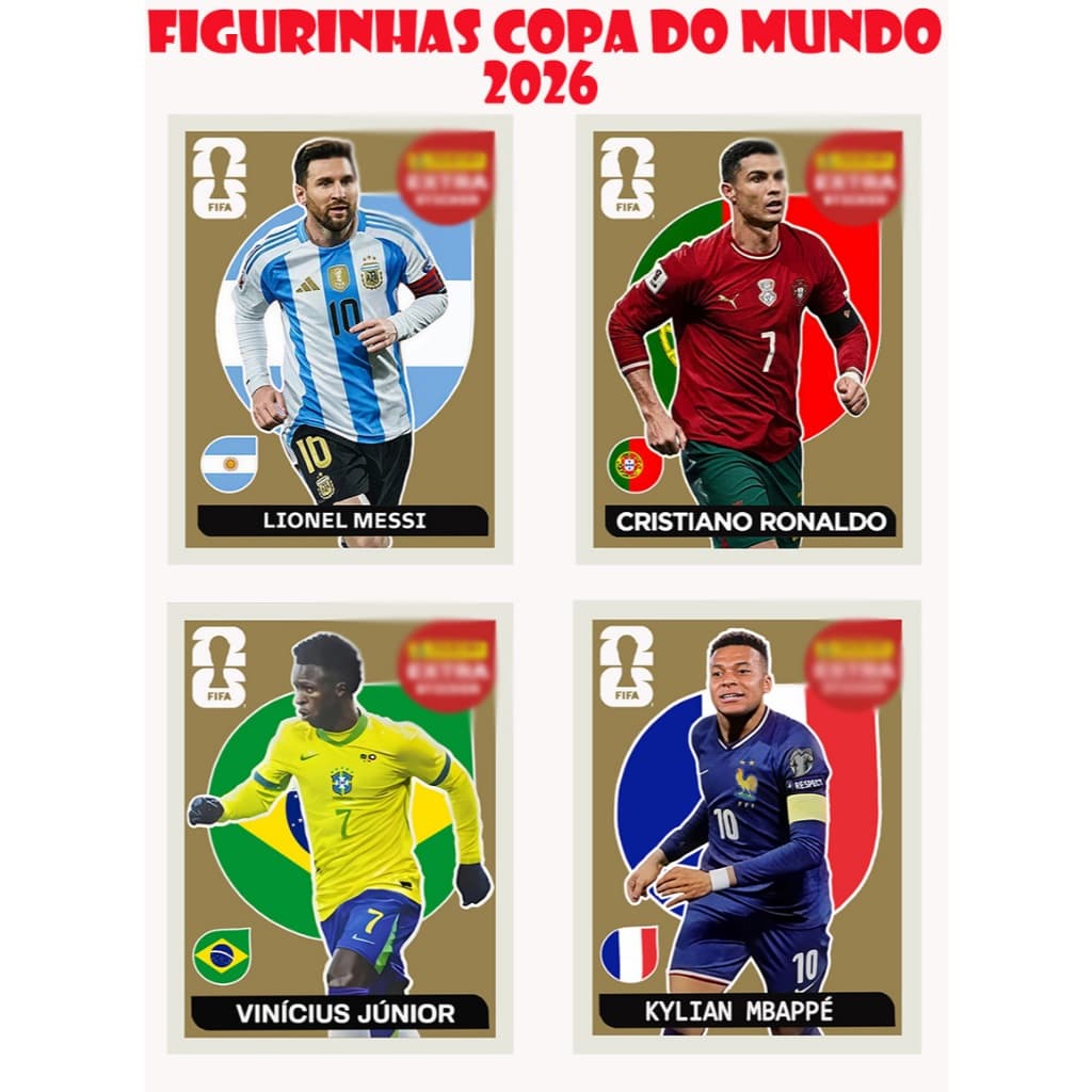 FIGURINHAS COPA DO MUNDO 2026 EXCLUSIVAS