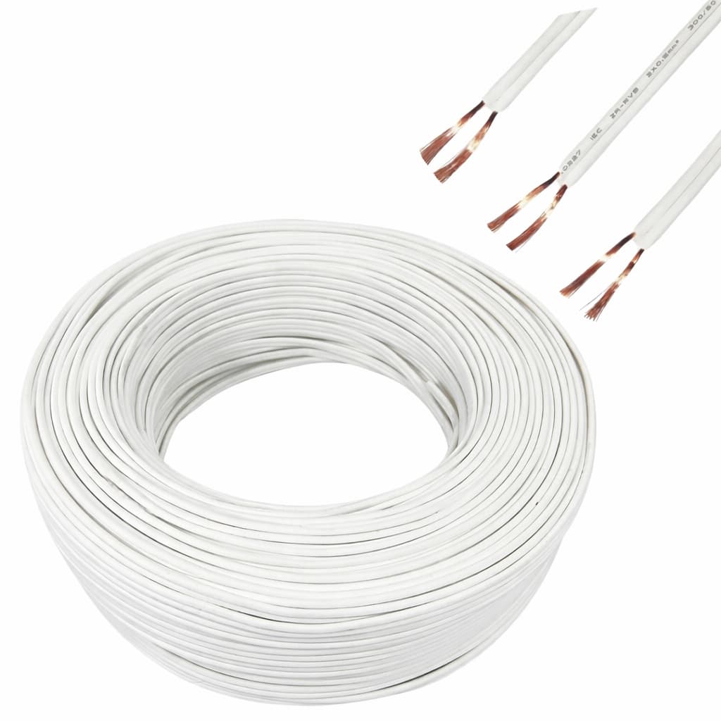 Cabo paralelo polarizado externo 2 vias 2,5mm 10 / 20 / 25 ou 30 metros