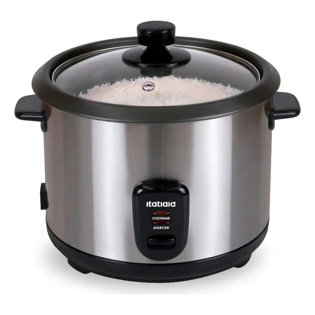 Panela de Arroz Elétrica 110V Midi Inox Itatiaia 1,5L