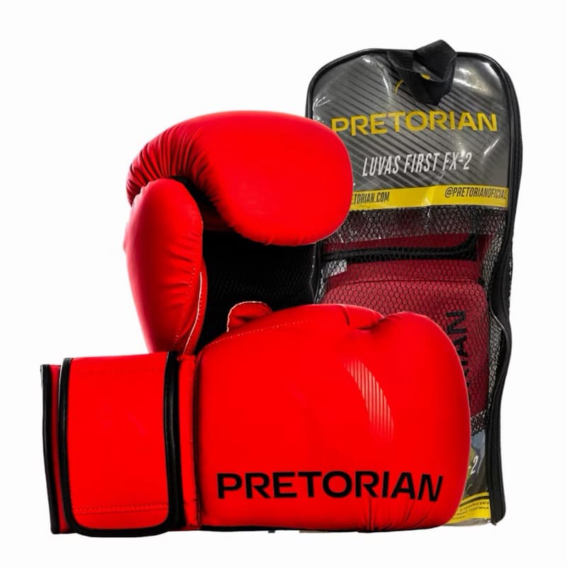 LUVA BOXE/MUAY THAI FIRST FX2 UNIS PRETORIAN