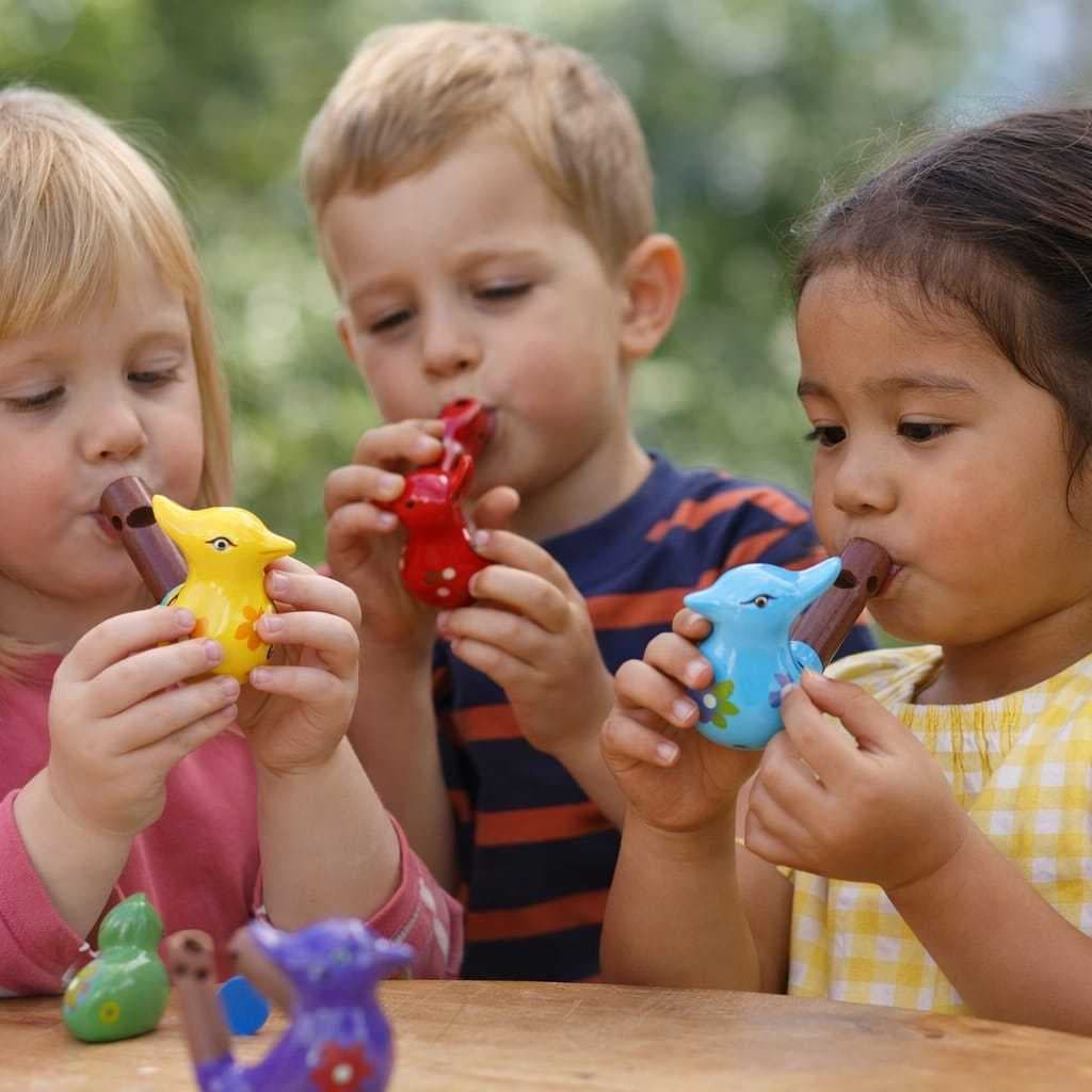 Apito Pio Passarinho cerâmica Contação de histórias Musicoterapia musicalização infantil