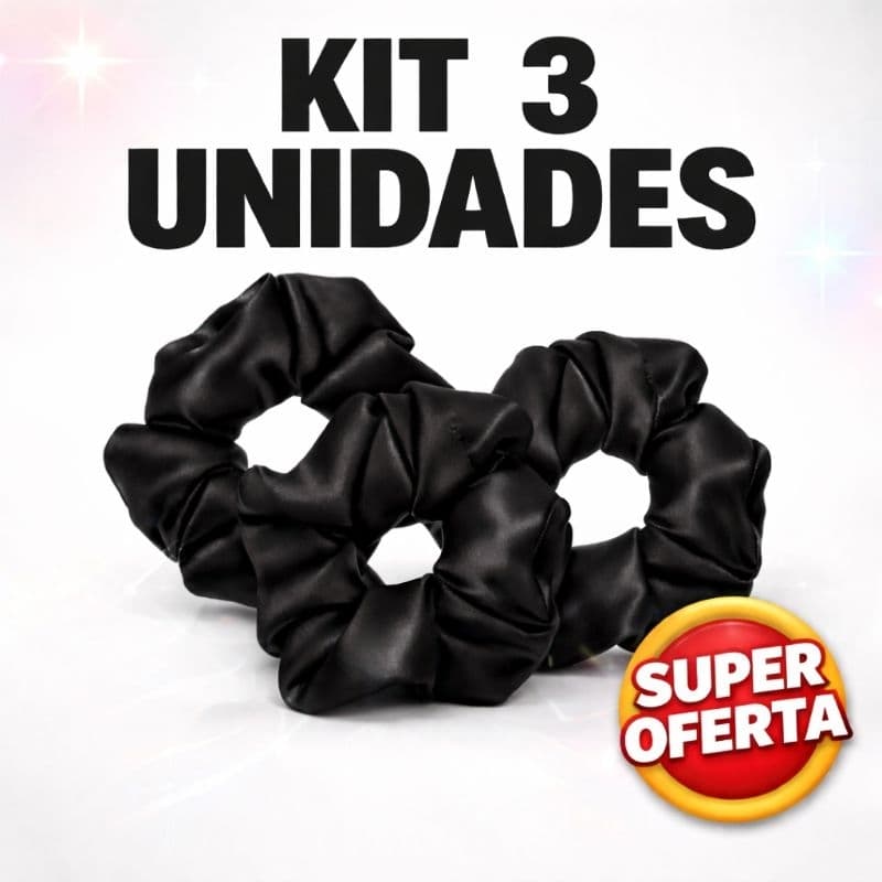 SCRUNCHIE- XUXINHA - ANTIFRIZZ- NÃO QUEBRA O CABELO