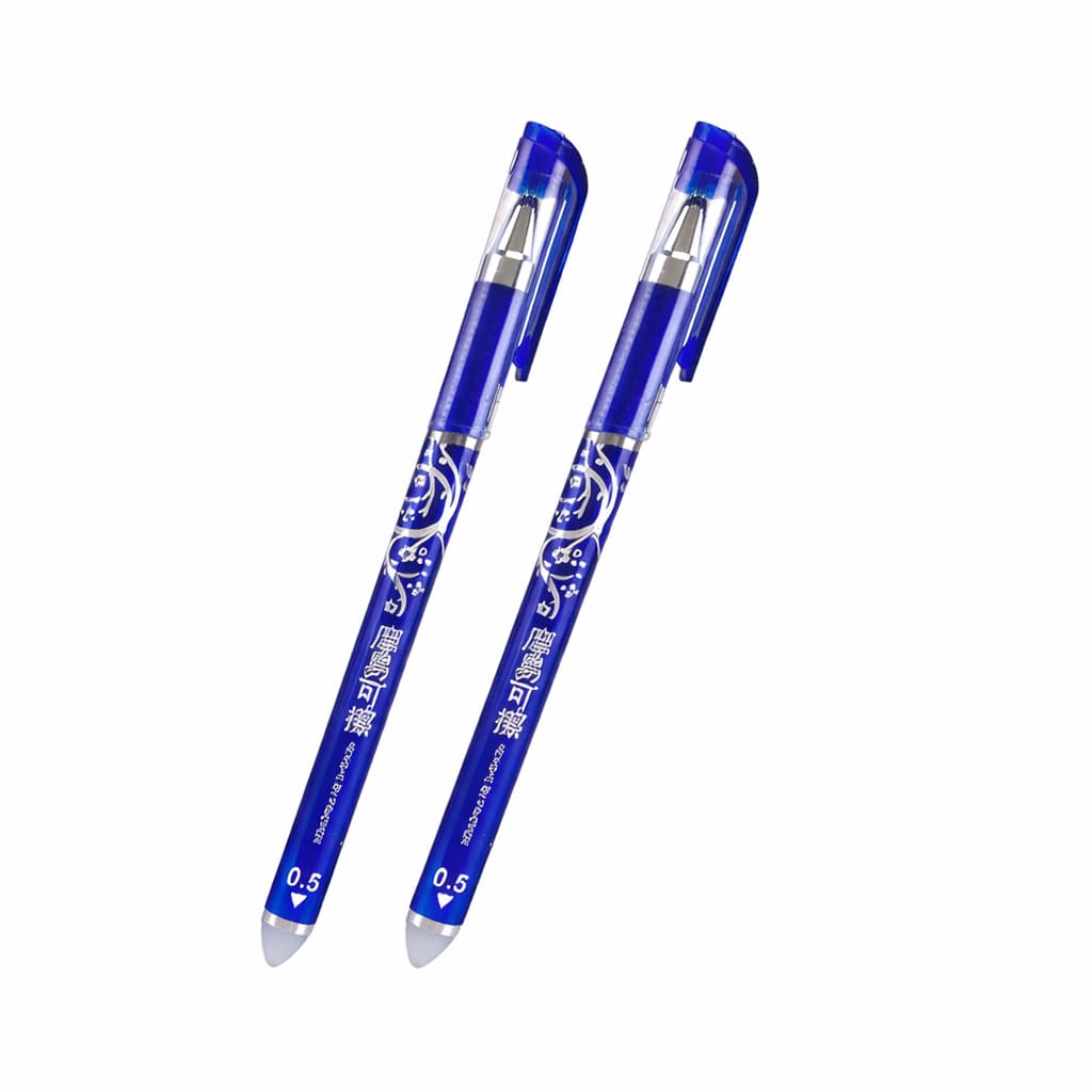 2 Canetas Fantasma Mágica Azul Apaga Com Calor