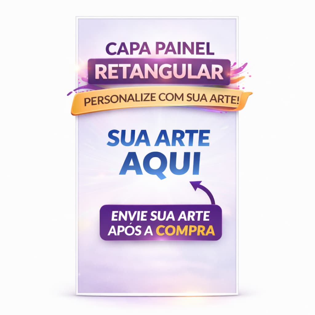 Capa Painel Retangular Veste Fácil Com Sua Arte Tecido Poliéster Festa Decorativa Enviar Arte