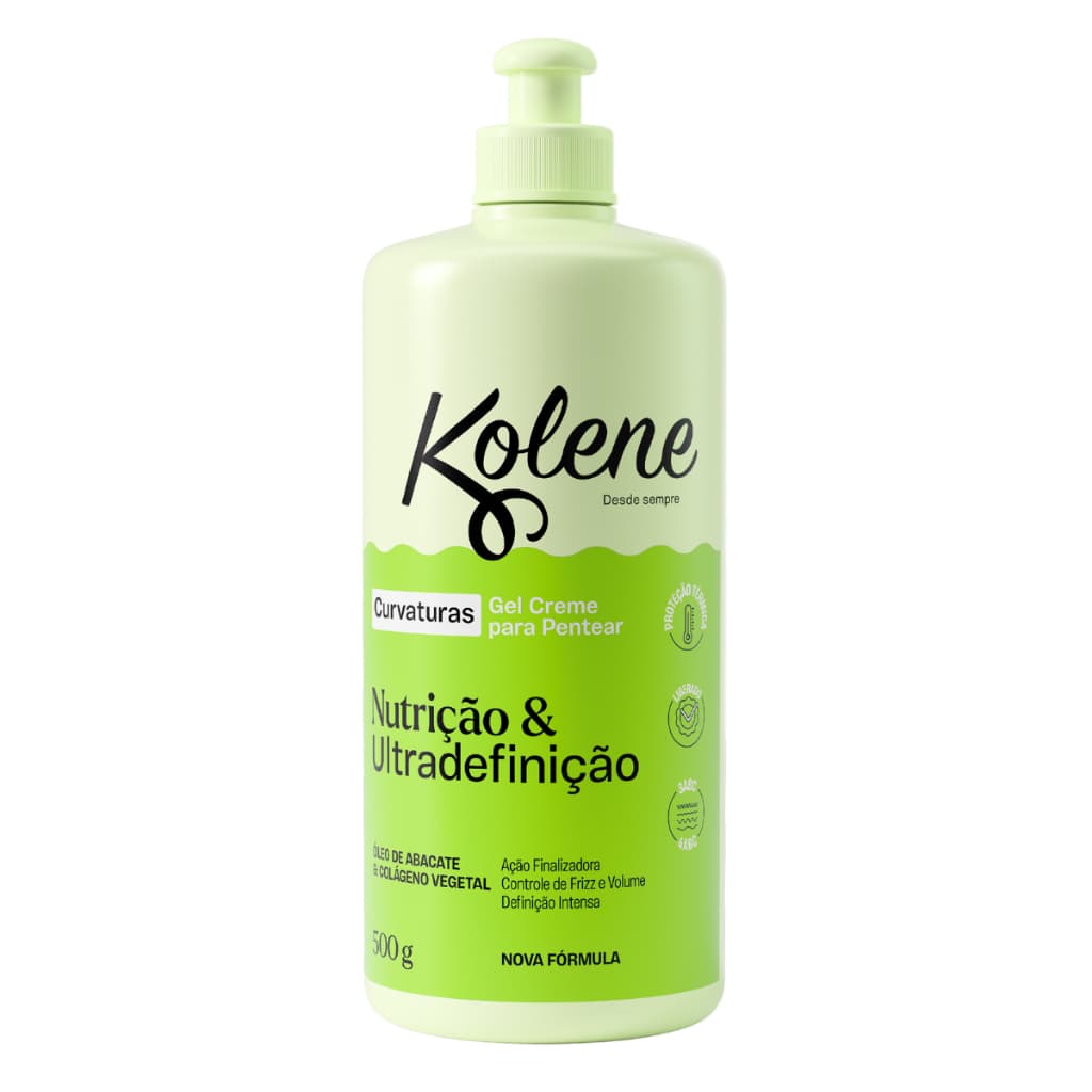Gel Creme para Pentear Kolene Curvaturas 500ml
