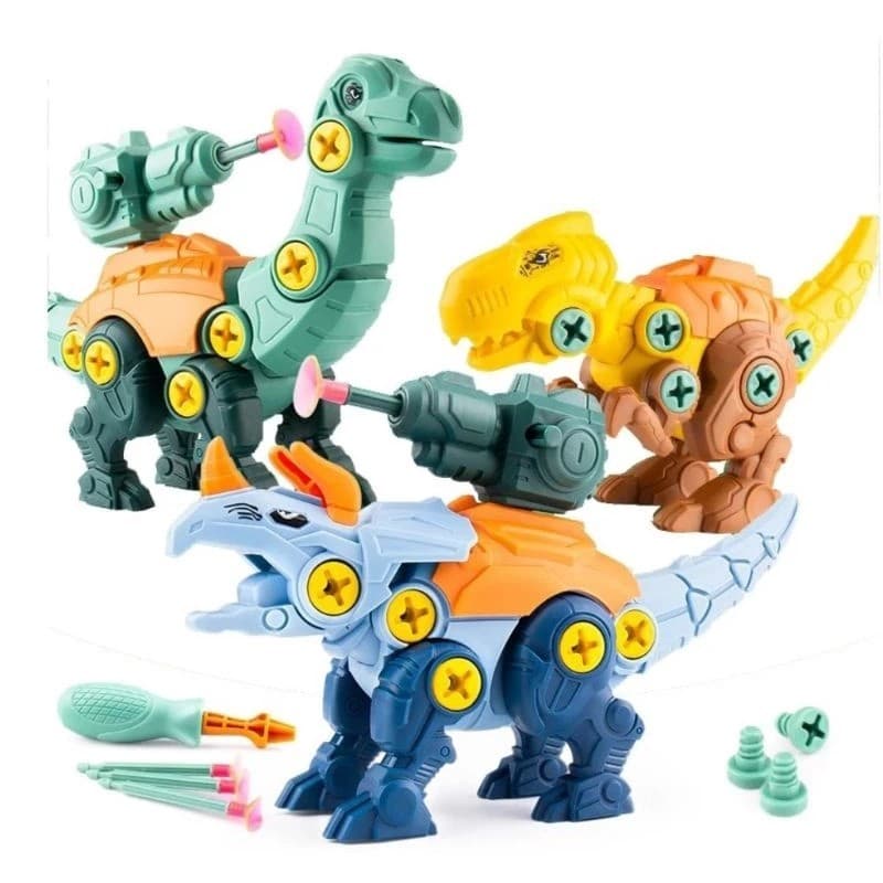 Dino Robô Lançador De Dardos Monta E Desmonta Com Ferramenta