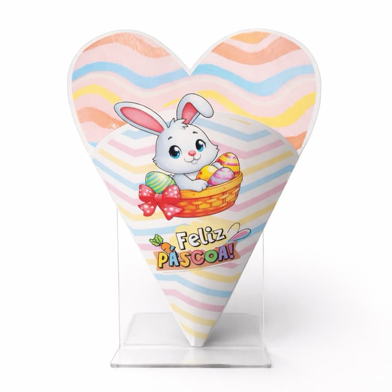 Cone Buque Porta Bombom Páscoa | Lembrancinha Mimo Páscoa | Embalagem para Bombom