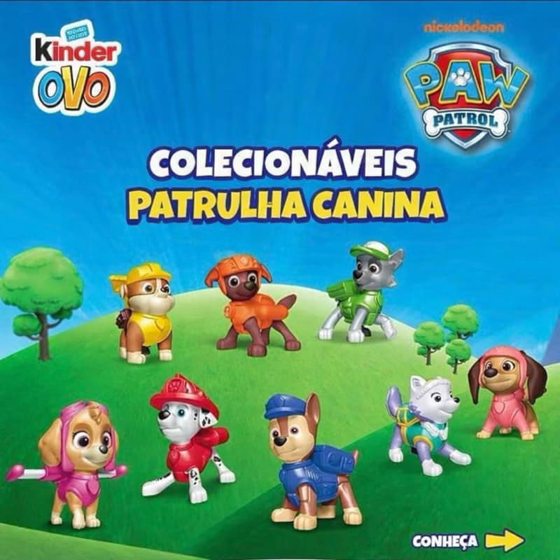 Miniaturas Patrulha Canina Kinder Ovo: Detalhadas e Realistas