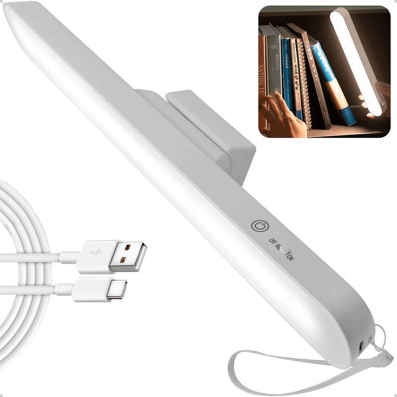 Luminária LED de Proteção para os Olhos Luz de Leitura para Estudantes Carregamento USB Magnético.