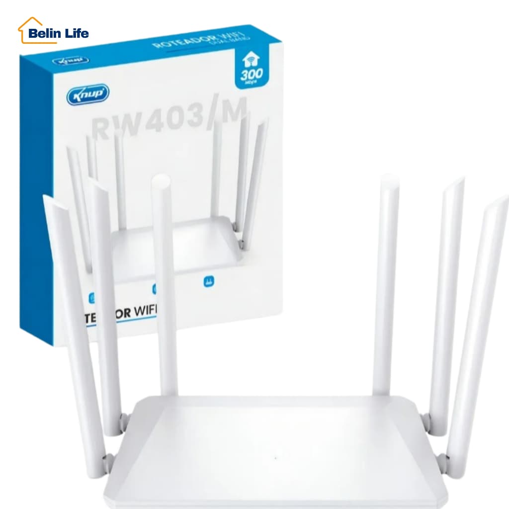 Roteador Repetidor Wi-fi Gigabit Wifi Rede Ap 6 Antenas
