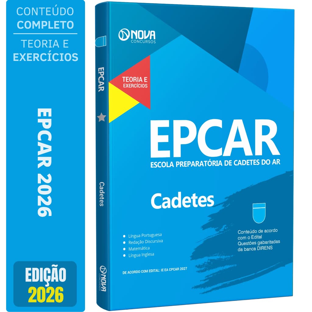Apostila Concurso EPCAR 2026 - Escola Preparatória Cadetes do Ar - Aeronáutica