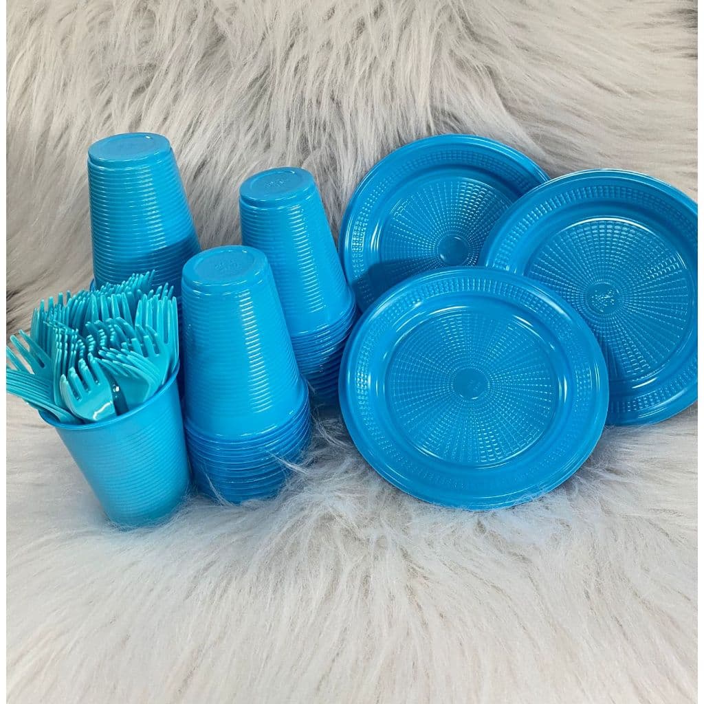 KIT  ANIVERSÁRIO AZUL CLARO 150 PEÇAS