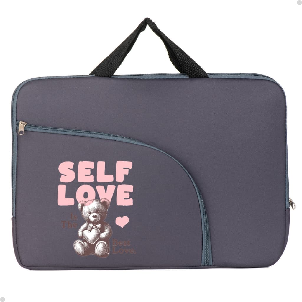 Maleta Notebook Personalizada Urso Love Resistente Bolso Frontal