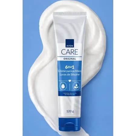 Creme Hidratante Luvas de Silicone Avon Care Original 6 em 1 Proteção Duradoura 120g