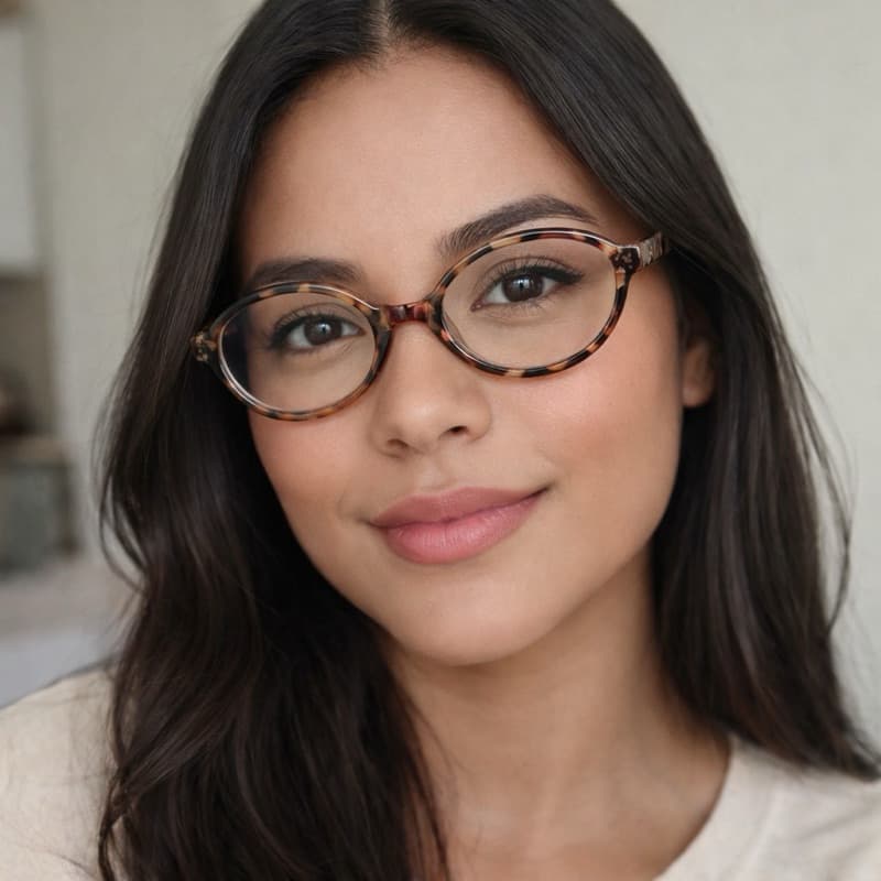Armação Feminina Óculos Moderno Confortável Retrô Descanso