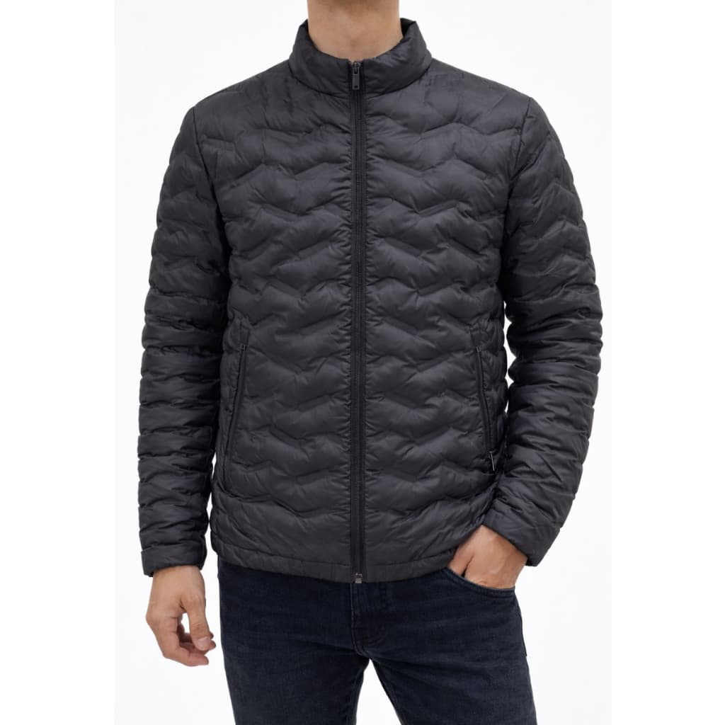 Jaqueta Masculina Bobojaco Puffer Matelassê Sem Capuz