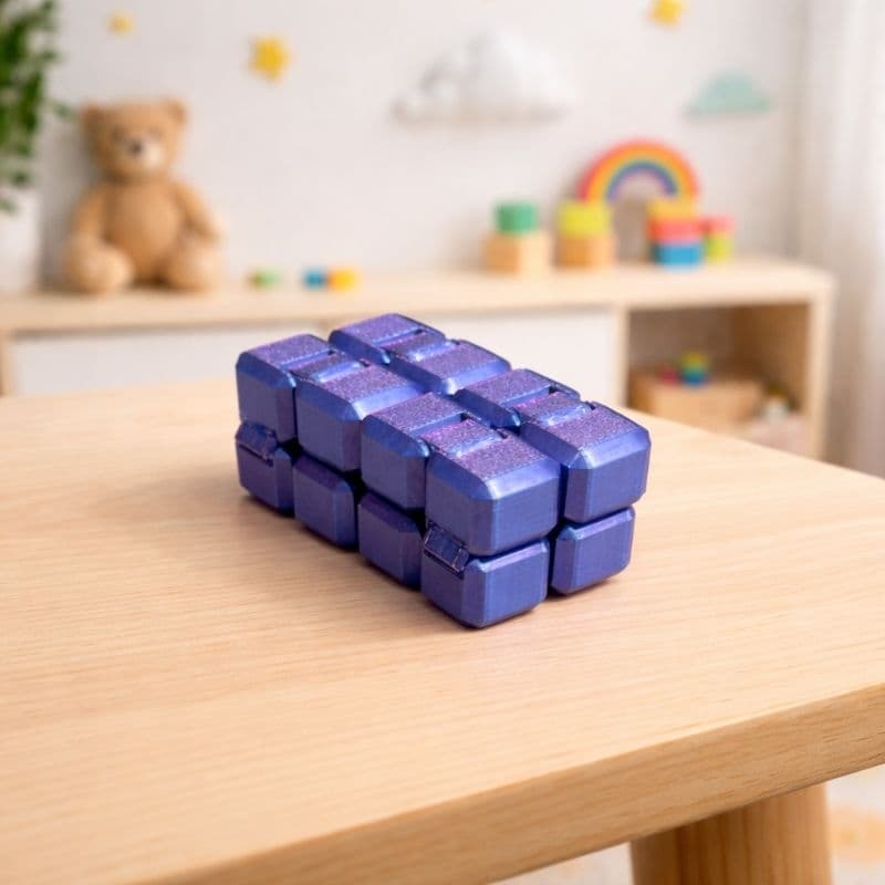 Dado Cubo Sensorial Fidget Toy Brinquedo Articulado Interativo Flexível Relaxante Ansiedade Infantil Adulto Autismo TDAH