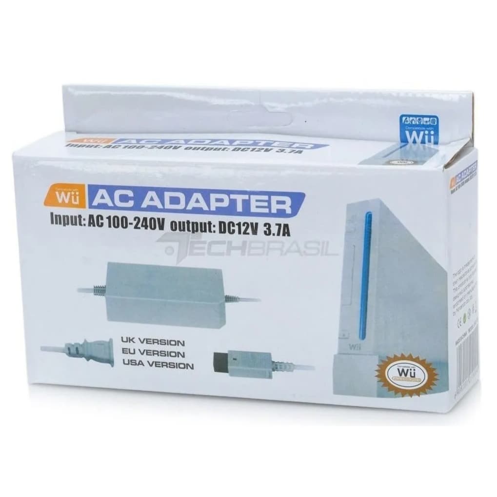 Fonte De Energia Bivolt 100~240v Compatível Com Nintendo Wii