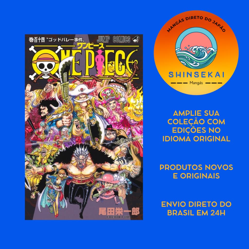 Mangá One Piece 114 em japonês