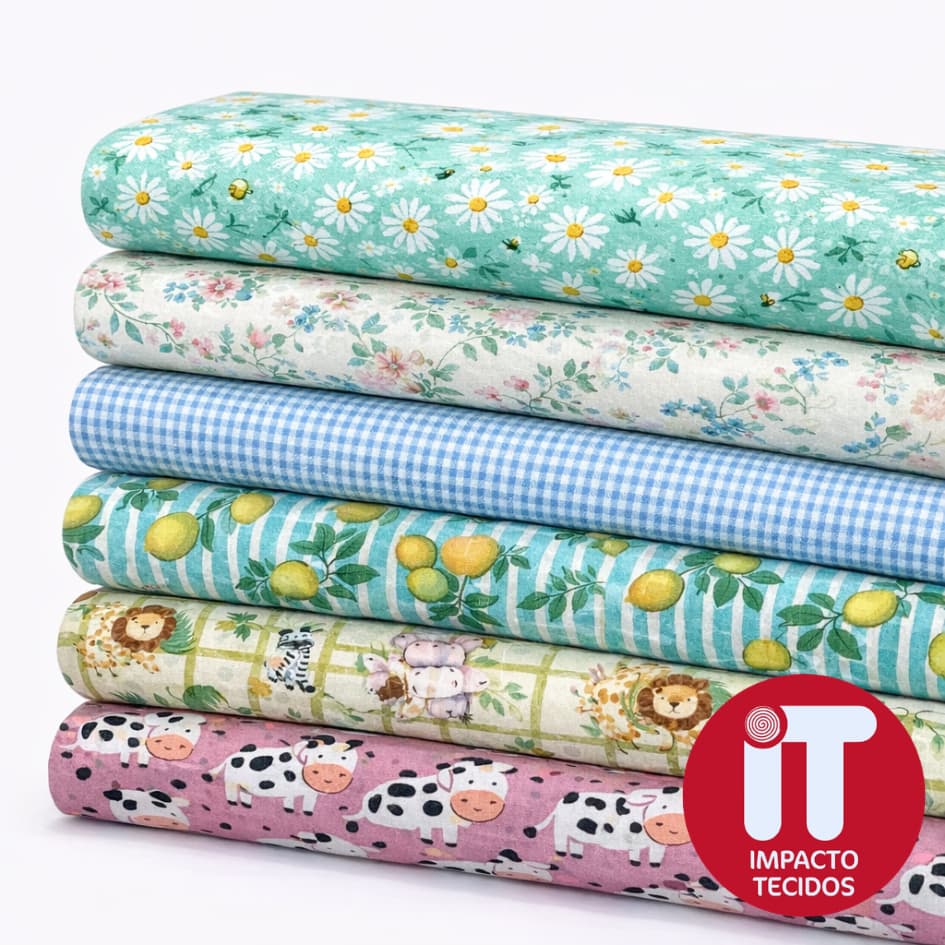 Tecido TRICOLINE 100% Algodão 50cmx 1,50m (largura padrão ) Est 289 a 340