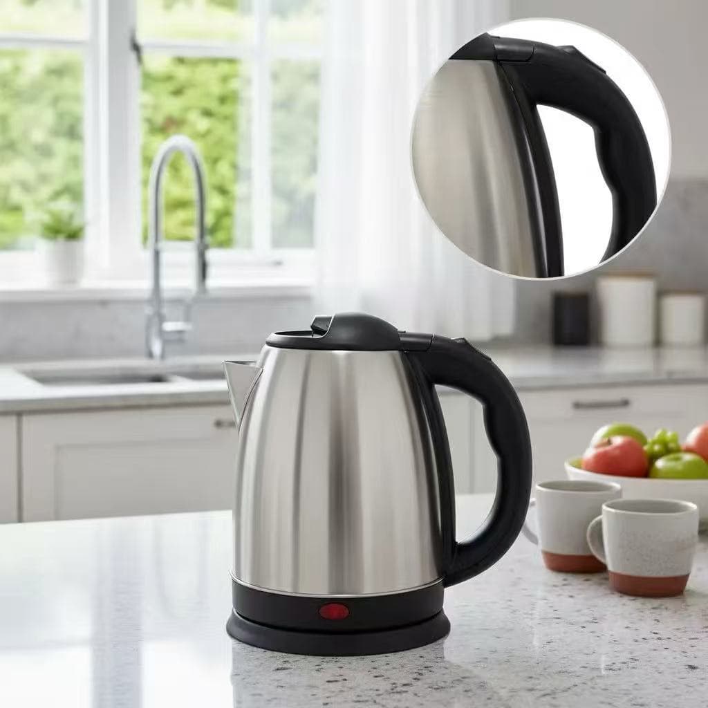 Chaleira Elétrica Inox 1,8L - 110V/220V - Ferve Rápido - Desligamento Automático - Unitermi Atacama