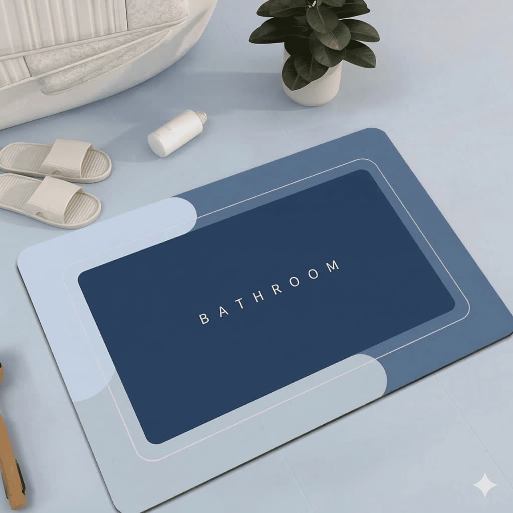 Kit Tapete Mágico Ultra Absorvente Banheiro Secagem Rápida Macio Antiderrapante  Cozinha