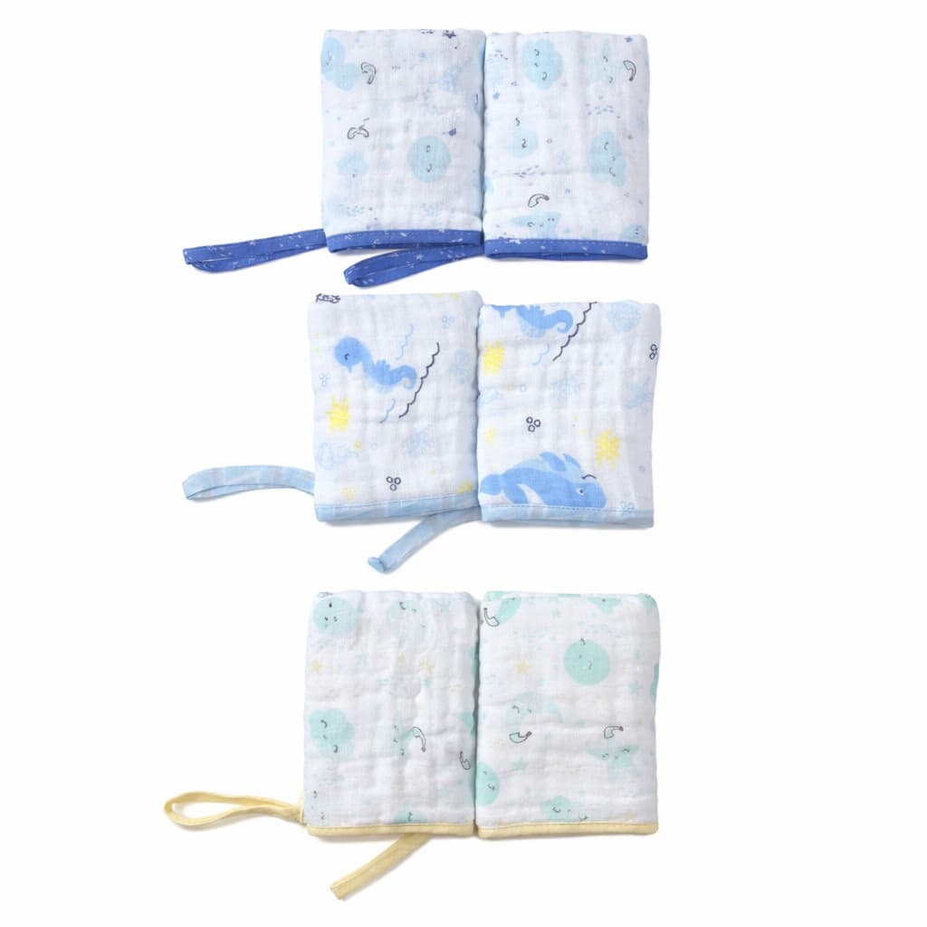 Kit 6 Paninho fralda de Boca Bebe Soft 100% Algodão Premium Com Prendedor Chupeta Envio Imediato