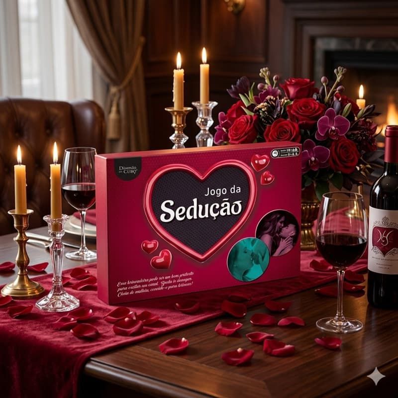 Jogo Da Sedução Tabuleiro Adulto Para Casal Sensual 18+ Apimentar Relação Sex Shop Presente Criativo Noite Romântica