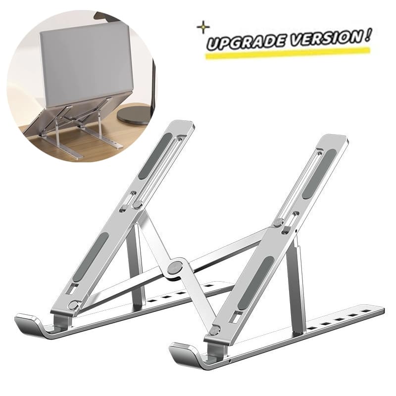 Suporte Para Notebook Base Dobrável de Alumínio Ergonômico Ajustável Fino Portátil