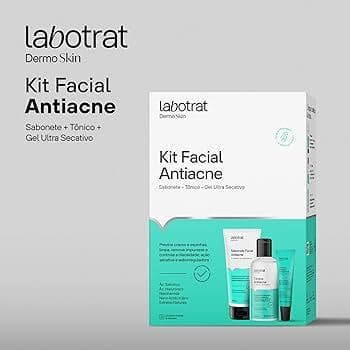 Kit Antiacne Skin Care Dermoskin Labotrat 3 Produtos Rosto 215ml