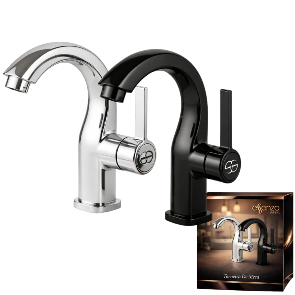 Torneira De Mesa Lavabo Lavanderia Torneira Banheiro Brilhante Para Cuba Pia Lavatório Essenza