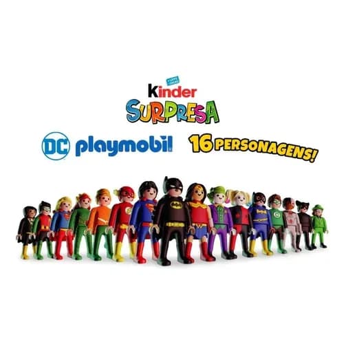 Playmobil DC Kinder Ovo | Brinquedos Colecionáveis | Edição Limitada 2026