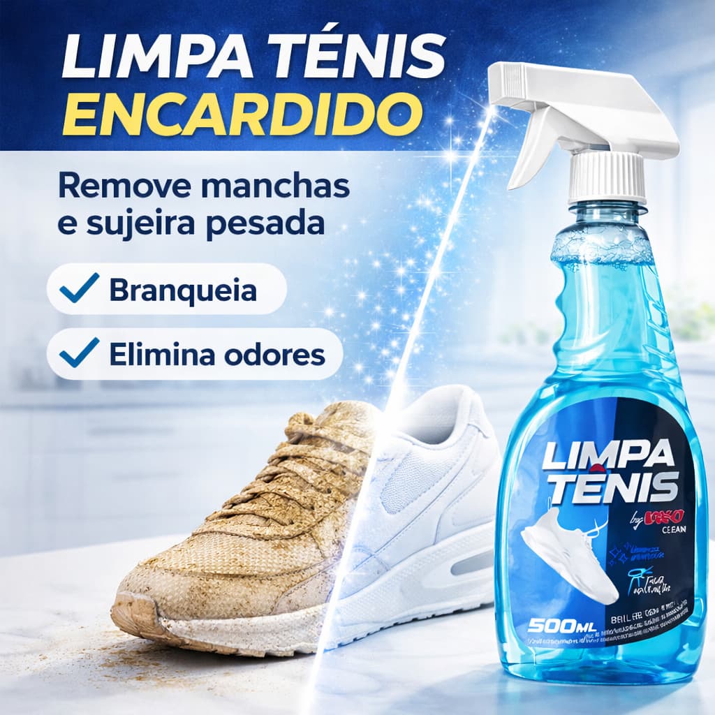Limpa Tenis Provita Spray Premium 500ml Branco Novo Remove Encardido Amarelado Sujeira Pesada Odores