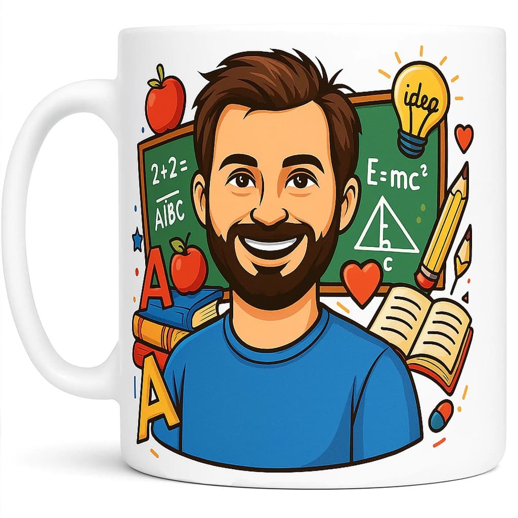 Caneca Personalizada com Caricatura – Profissão, Casal, Família ou Hobby | Presente Criativo